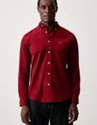 Tommy Hilfiger риза мъжка от джинс бордо MW0MW40486