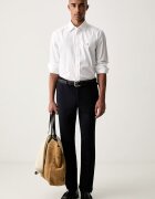 Tommy Hilfiger риза мъжка от памук бяла MW0MW40460