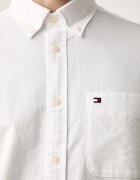 Tommy Hilfiger риза мъжка от памук бяла MW0MW43347