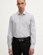 Tommy Hilfiger риза мъжка от памук с еластан черна MW0MW42930