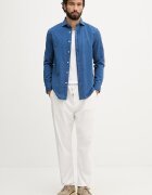 Tommy Hilfiger риза мъжка от памук синя MW0MW42417