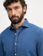 Tommy Hilfiger риза мъжка от памук синя MW0MW42417