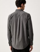 Tommy Hilfiger риза мъжка от памук сива на каре MW0MW44569