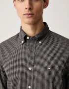 Tommy Hilfiger риза мъжка от памук сива на каре MW0MW44569