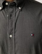 Tommy Hilfiger риза мъжка от памук сива на каре MW0MW44569