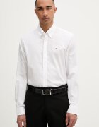 Tommy Hilfiger риза мъжка памучна бяла MW0MW42936