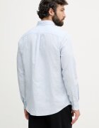 Tommy Hilfiger Риза мъжка с добавен лен синя MW0MW42453