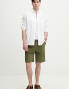 Tommy Hilfiger риза мъжка с памук бяла MW0MW42287
