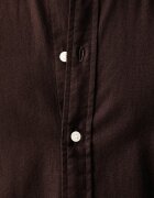 Tommy Hilfiger риза мъжка с памук кафява MW0MW40469