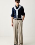 Tommy Hilfiger риза мъжка с памук тъмносиня MW0MW43122