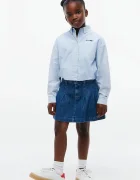 Tommy Hilfiger риза за деца от памук синя на райе KG0KG09562