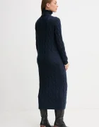 Tommy Hilfiger рокля от вълна тъмносиня WW0WW46429
