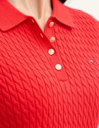 Tommy Hilfiger рокля тип пуловер червена WW0WW48684