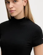 Tommy Hilfiger Рокля в черно дълга със стандартна кройка WW0WW47860