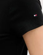 Tommy Hilfiger Рокля в черно дълга със стандартна кройка WW0WW47860