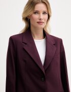 Tommy Hilfiger сако с едноредно закопчаване дамско с добавена вълна бордо WW0WW49589