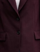 Tommy Hilfiger сако с едноредно закопчаване дамско с добавена вълна бордо WW0WW49589