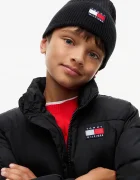 Tommy Hilfiger шапка beanie за деца от памук черна KA0KA00119