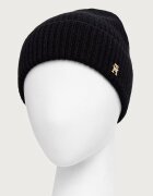 Tommy Hilfiger шапка дамска от кашмир черна AW0AW19098