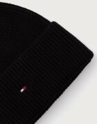 Tommy Hilfiger шапка дамска с вълна черна AW0AW19102