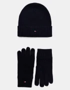 Tommy Hilfiger Шапка и ръкавици с кашмир (2 броя)