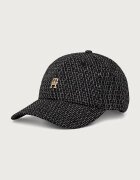 Tommy Hilfiger шапка с козирка дамска черна AW0AW19096