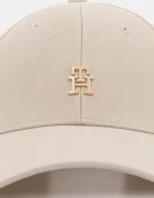 Tommy Hilfiger шапка с козирка дамска от памук бежова AW0AW17631