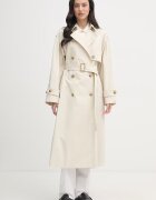 Tommy Hilfiger Шлифер дамски памучен бежов WW0WW50627