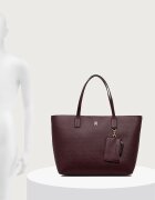 Tommy Hilfiger шопинг чанта дамска от имитация на кожа бордо AW0AW19004