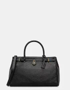Tommy Hilfiger шопинг чанта дамска от кожа черна AW0AW17925