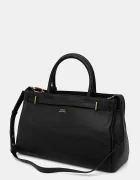 Tommy Hilfiger шопинг чанта дамска от кожа черна AW0AW17925