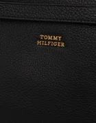 Tommy Hilfiger шопинг чанта дамска от кожа черна AW0AW17925