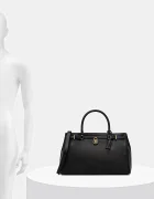 Tommy Hilfiger шопинг чанта дамска от кожа черна AW0AW17925