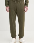 Tommy Hilfiger спортен панталон мъжки от памук зелен със стандартна талия UM0UM03664