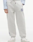 Tommy Hilfiger спортен панталон за деца от памук сив KB0KB10498