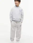 Tommy Hilfiger спортен панталон за деца от памук сив KB0KB10498
