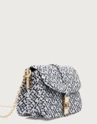 Tommy Hilfiger структурирана чанта дамска тъмносиня AW0AW19320