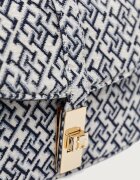 Tommy Hilfiger структурирана чанта дамска тъмносиня AW0AW19320