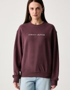 Tommy Hilfiger суичър дамски от памук кафяв UW0UW06619