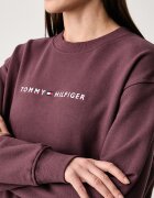 Tommy Hilfiger суичър дамски от памук кафяв UW0UW06619