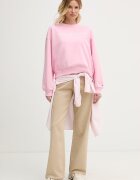 Tommy Hilfiger суичър дамски с памук розов WW0WW47831