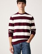 Tommy Hilfiger суичър мъжки от памук бордо MW0MW37237