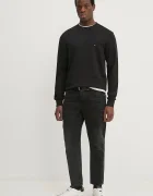 Tommy Hilfiger суичър мъжки от памук черен MW0MW37237