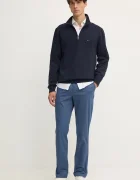 Tommy Hilfiger суичър мъжки с памук тъмносин MW0MW37233