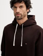 Tommy Hilfiger Суичър мъжки в бежово с качулка с изчистен дизайн MW0MW39997