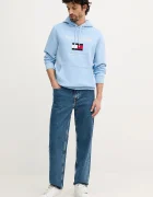 Tommy Hilfiger Суичър мъжки в синьо с качулка с апликация MW0MW42735