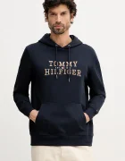 Tommy Hilfiger Суичър мъжки в тъмносиньо с качулка с апликация MW0MW42528