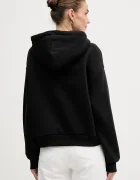 Tommy Hilfiger суичър с качулка дамски с памук черен WW0WW47832