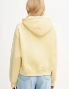 Tommy Hilfiger суичър с качулка дамски с памук жълт WW0WW47832
