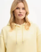 Tommy Hilfiger суичър с качулка дамски с памук жълт WW0WW47832